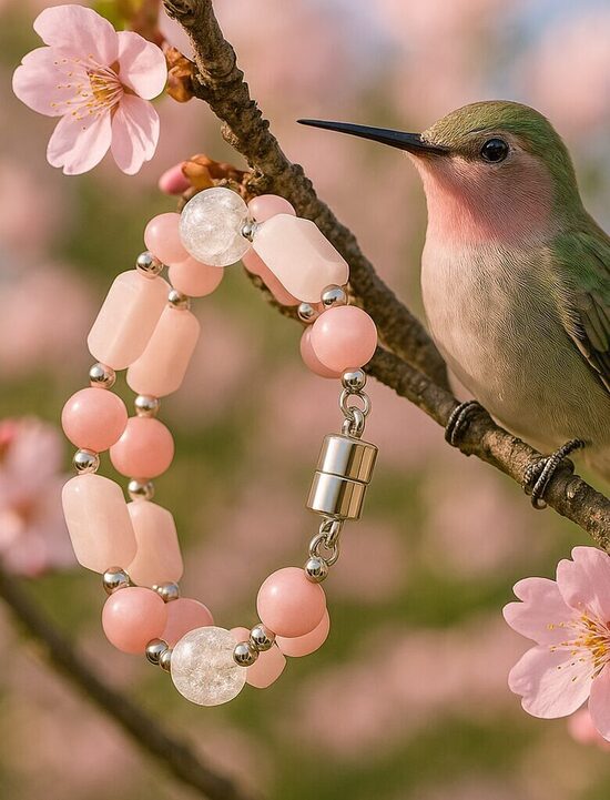 Dabīgo pērļu rokassprādze "Japāņu Dārza rota"